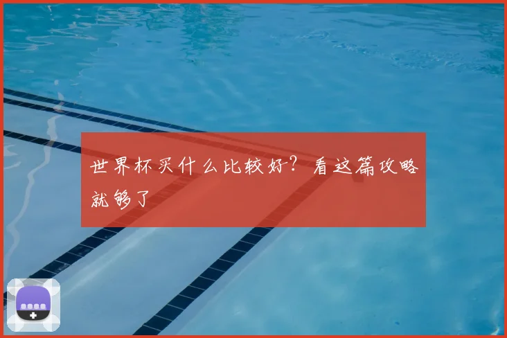 世界杯买什么比较好?看这篇攻略就够了
