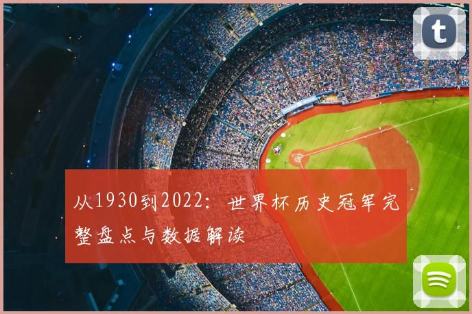 从1930到2022：世界杯历史冠军完整盘点与数据解读